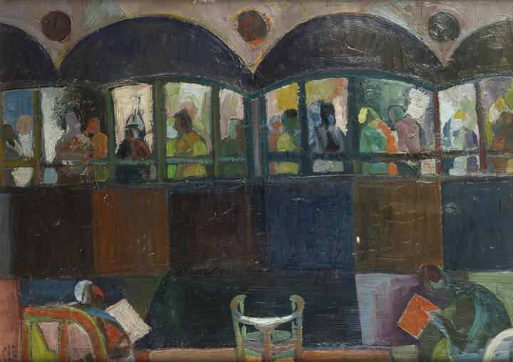 CARLO LORO - 'Composizione con figure'