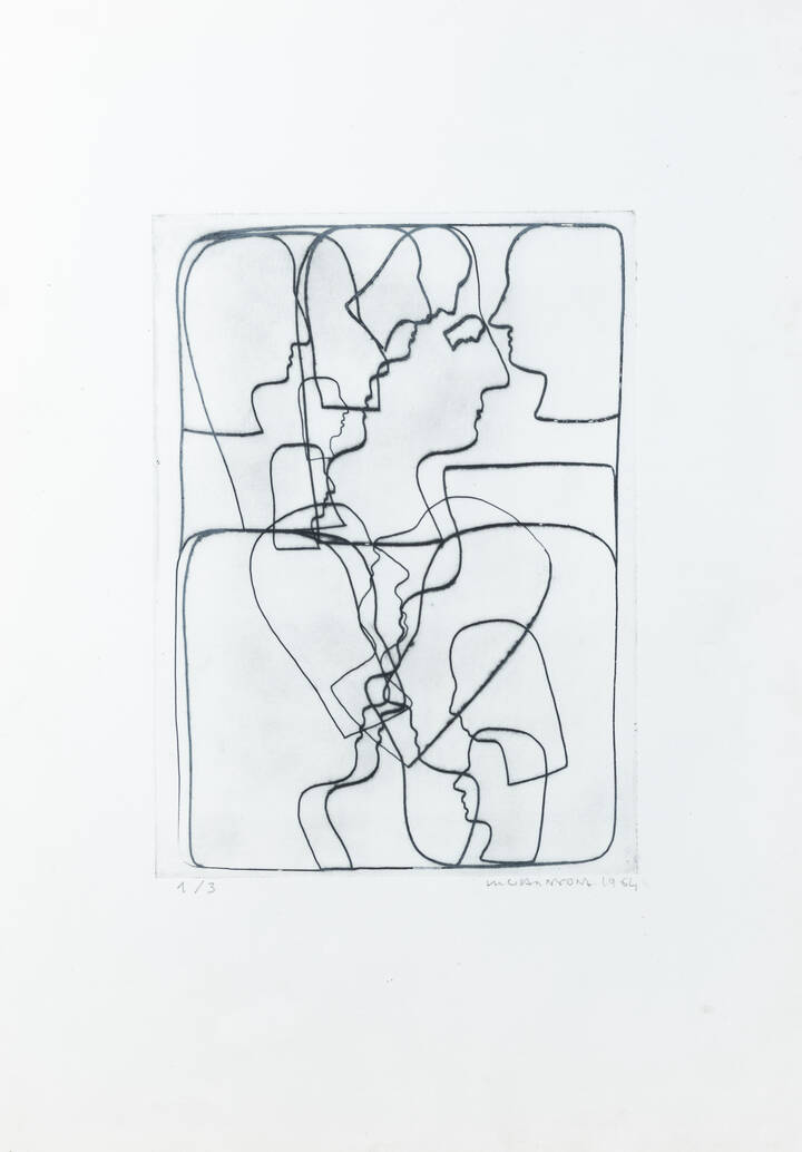 MARIO GIANSONE - 'Figure' 1964