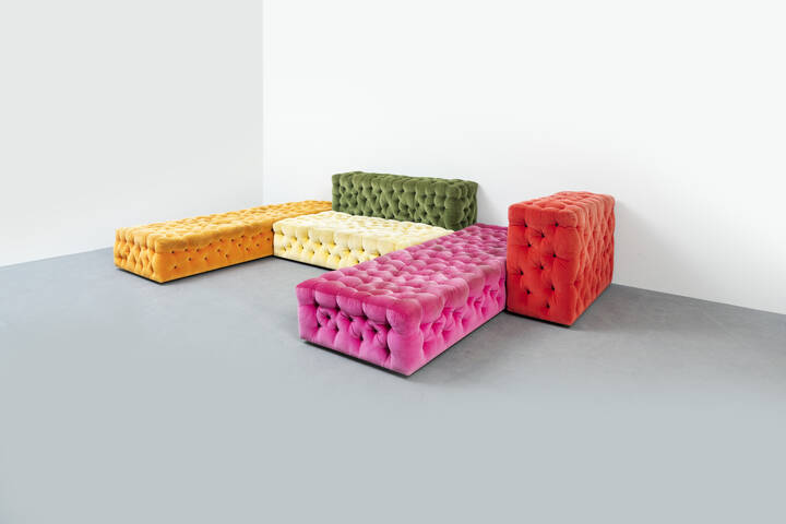 GAETANO PESCE - Divano mod. Michetta<br>