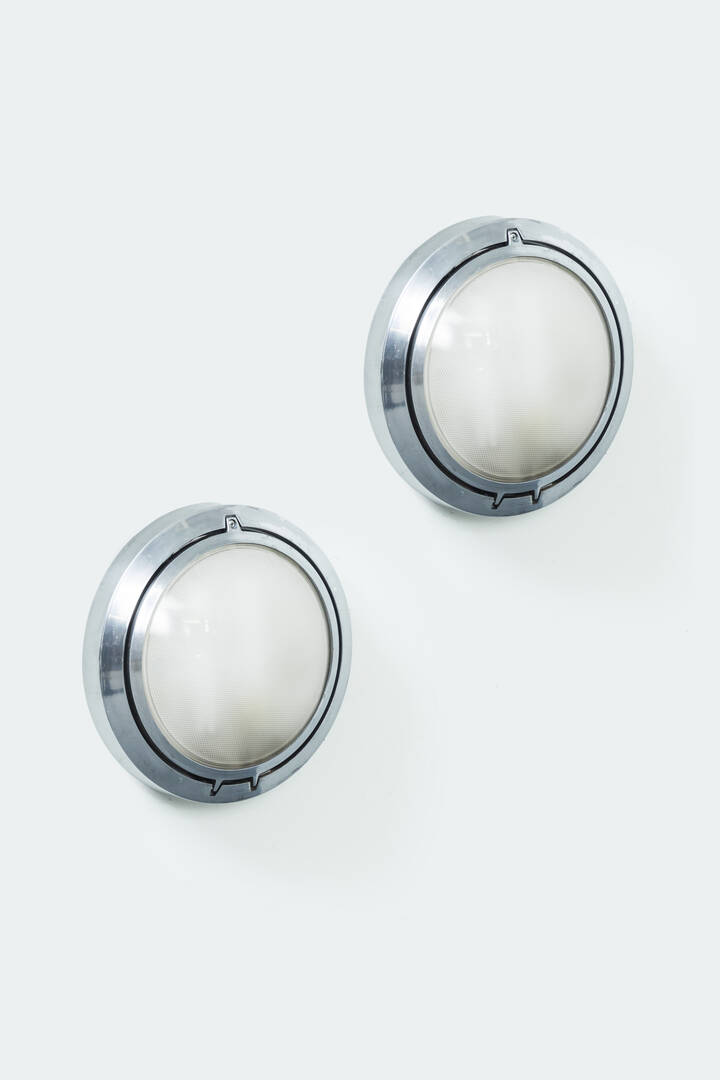  ALBERTO MEDA, PAOLO RIZZATO, RICCARDO SARFATTI - Coppia di lampade mod. Metropoli