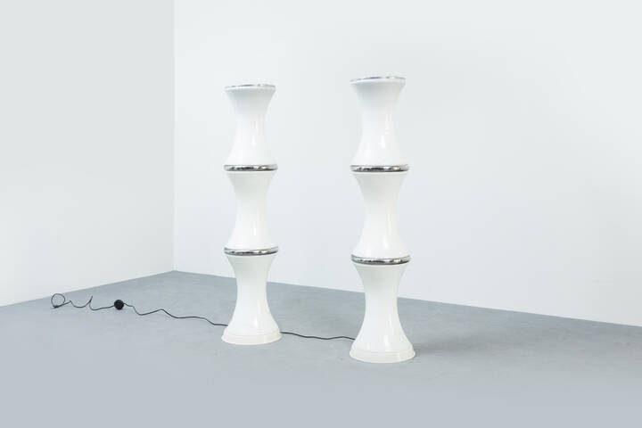 ENRICO TRONCONI - Lampada da terra Bamboo