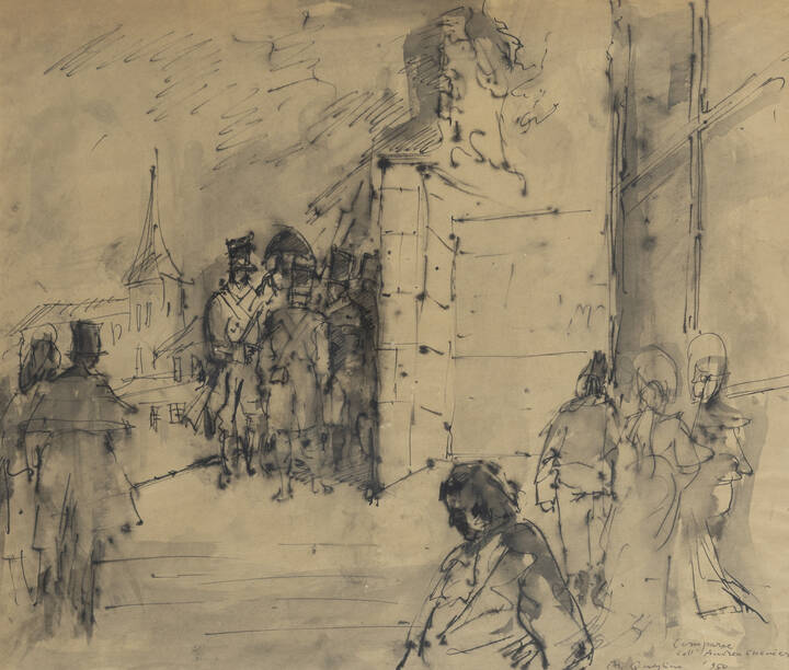 MASSIMO QUAGLINO - 'Comparse dell'Andrea Chenier' 1950