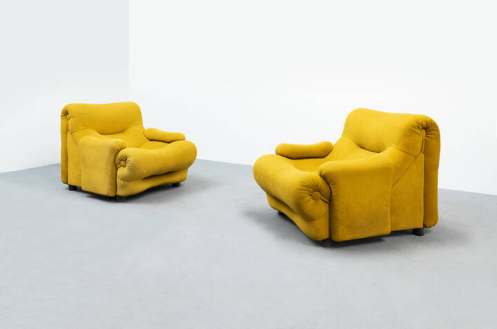  FELIX PADOVANO E EMILIO GUARNACCI - Coppia di poltrone mod. Rezia