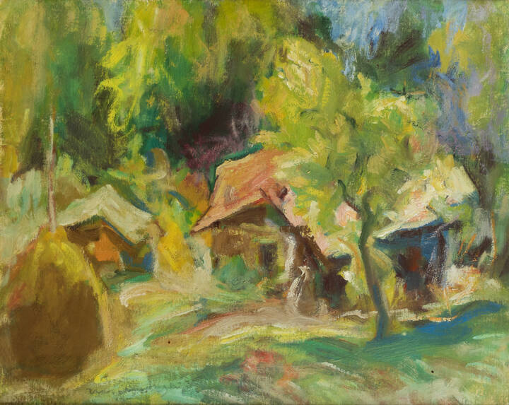 MARIO MICHELETTI - 'Cascinali in montagna' 1974