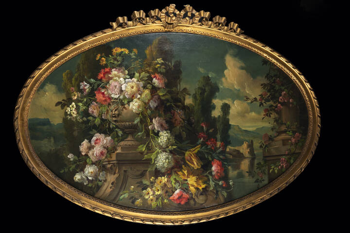 FRANCESCO BOSSO - 'Fiori nel paesaggio' 1922