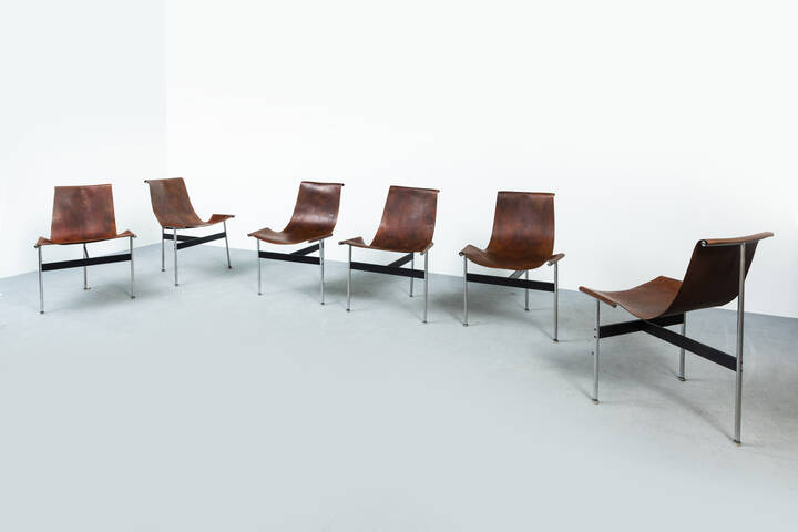 WILLIAM KATAVOLOS, ROSS LITTEL, DOUGLAS KELLEY - Sei sedie mod. 3LC