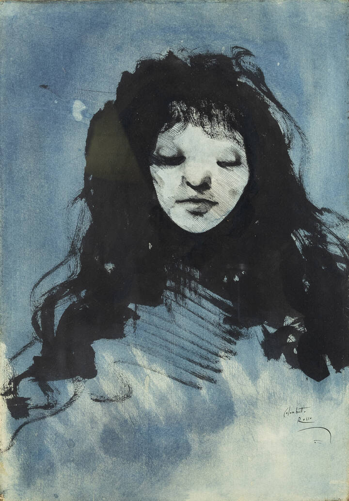 ENRICO COLOMBOTTO ROSSO - 'Volto femminile'