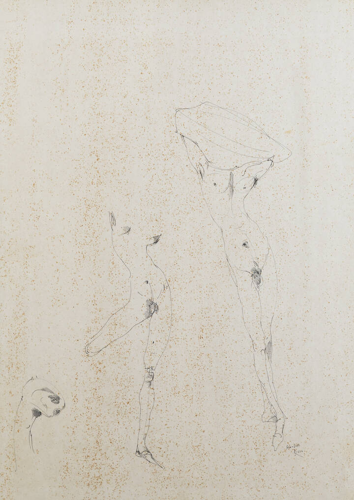 ENRICO COLOMBOTTO ROSSO - 'Composizione di figure'