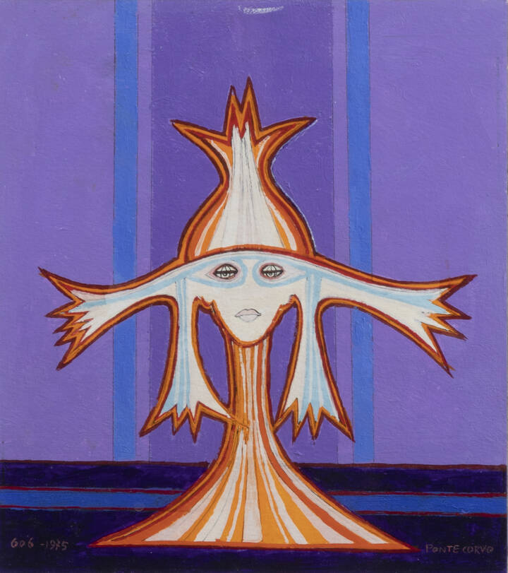 PONTE CORVO (Raffaele Pontecorvo) - 'Figura surreale' 1975