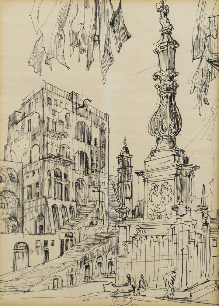 EUGENE BERMAN - 'Senza titolo' 1953