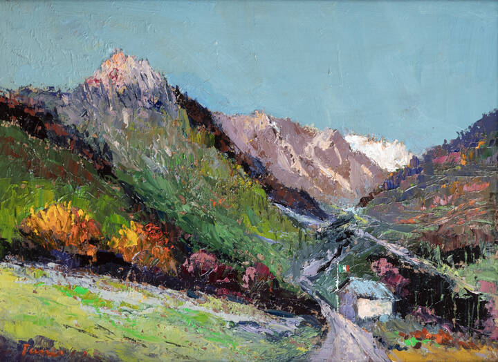 CLAUDIO FASSIO - 'Il vecchio confine al Pian del colle (Bardonecchia)' 1990