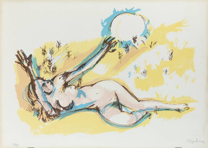 PIERO MARTINA - 'Nuda sdraiata'