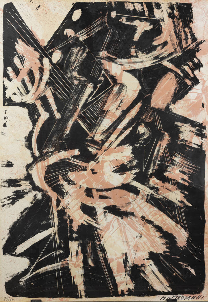 UMBERTO MASTROIANNI - 'Composizione astratta'