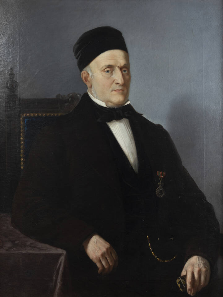 PITTORE ANONIMO DEL XIX SECOLO - 'Ritratto di notabile' 