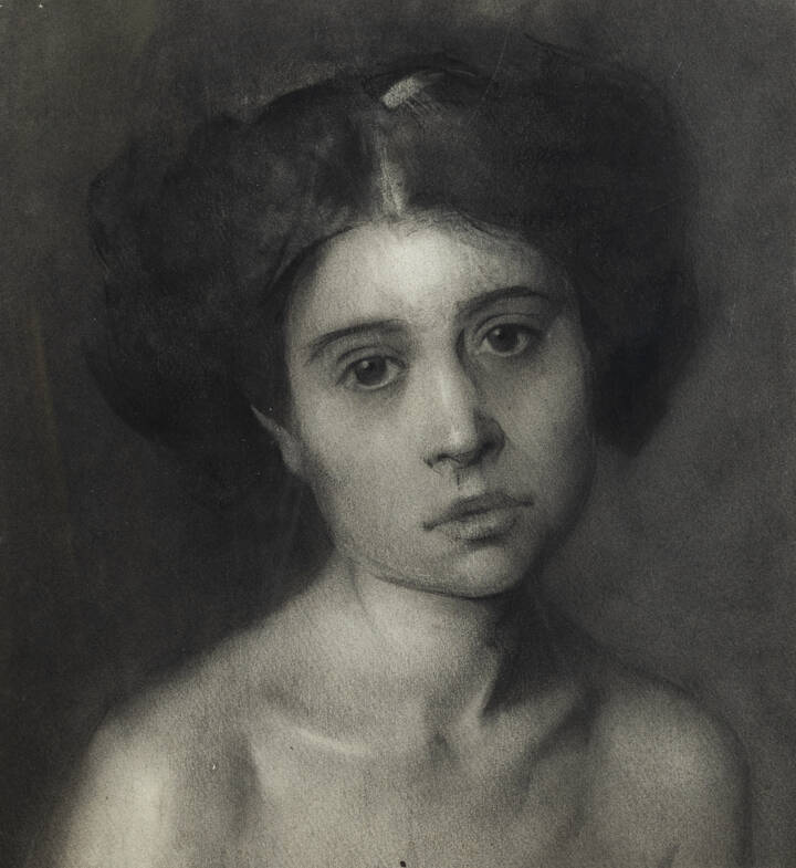 PITTORE ANONIMO - 'Ritratto di fanciulla'