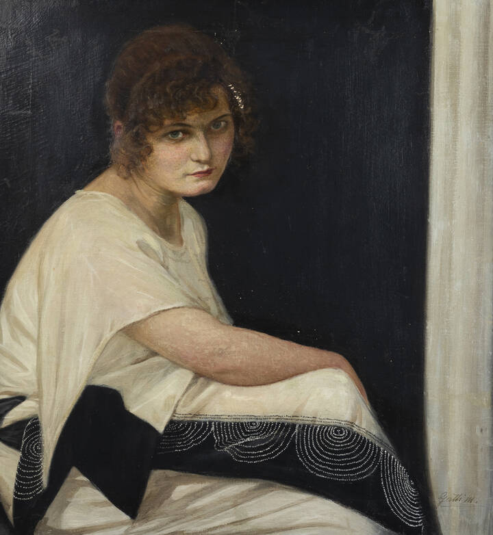 PITTORE NON IDENTIFICATO - 'Ritratto di signora'