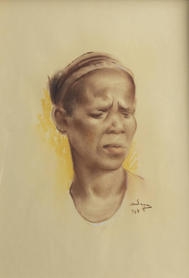 VIRGILIO AUDAGNA - 'Volto di donna africana' 948