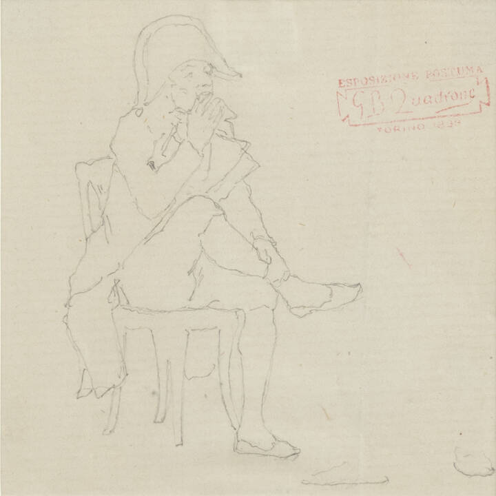 GIOVANNI BATTISTA QUADRONE - 'Il segreto (studio per)' 1873-1874 ca.