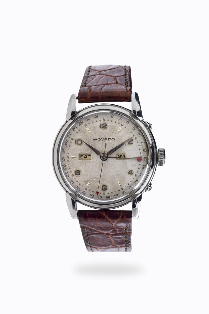 MOVADO - Mod. 'Triple Calendar', ref. 14858, anni '50