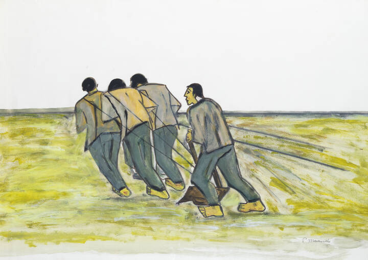 PIETRO MORANDO - 'Gli aratori zona di guerra'