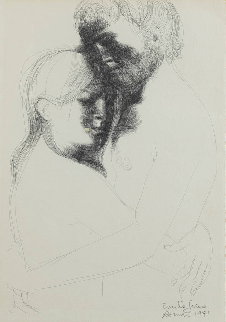 EMILIO GRECO - 'Amanti' Roma 1971