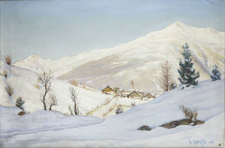 ANGELO ABRATE - 'Paesaggio montano' 1931