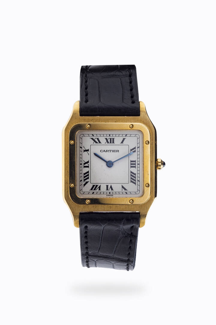 CARTIER - Mod. 'Santos Ultrathin Dumont', ref.1575, anni '90