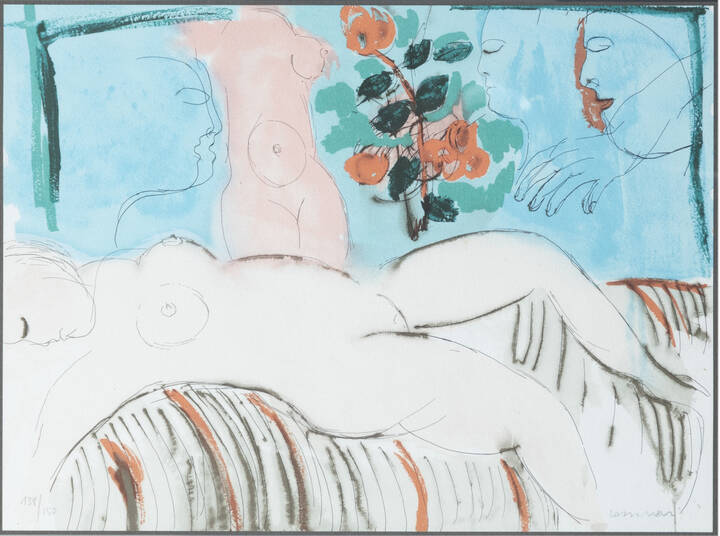 BRUNO CASSINARI - 'Modelle e fiori'