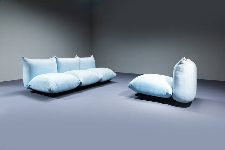 MARIO MARENCO - Divano e poltroncina mod. Marenco