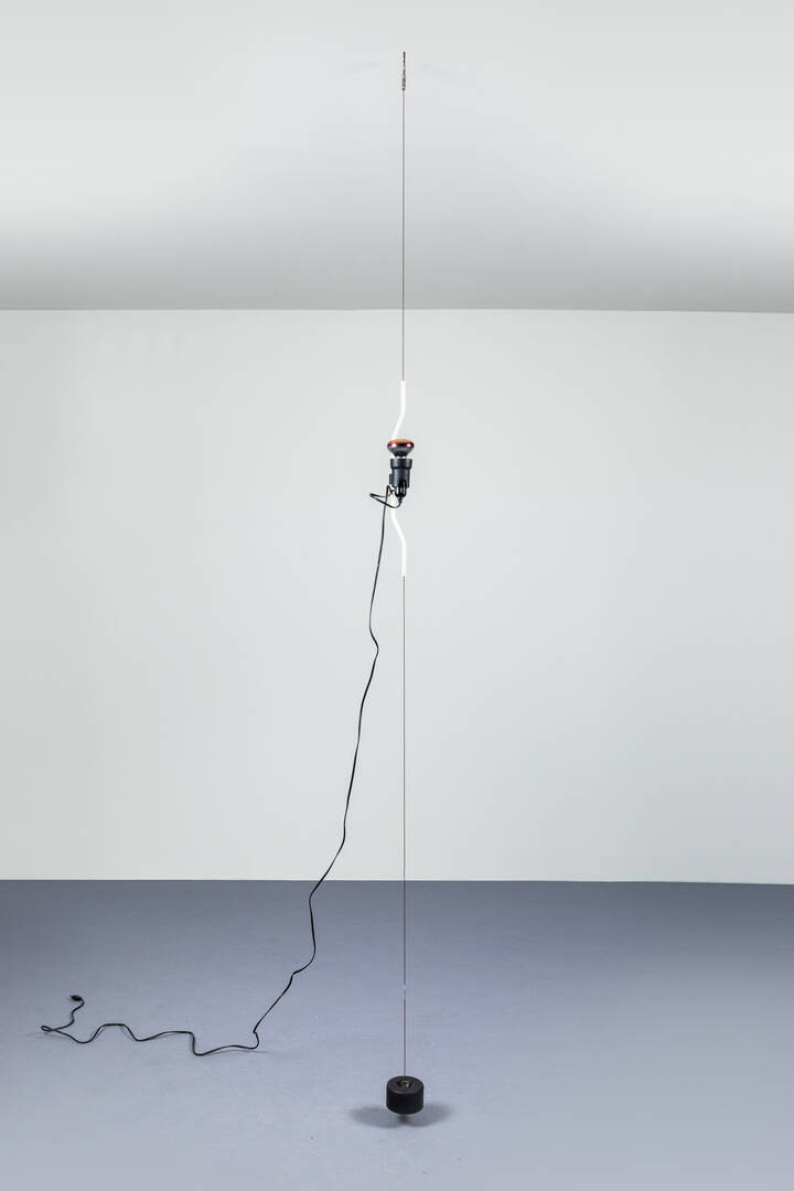 ACHILLE CASTIGLIONI, PIO MANZU' - Lampada mod. Parentesi