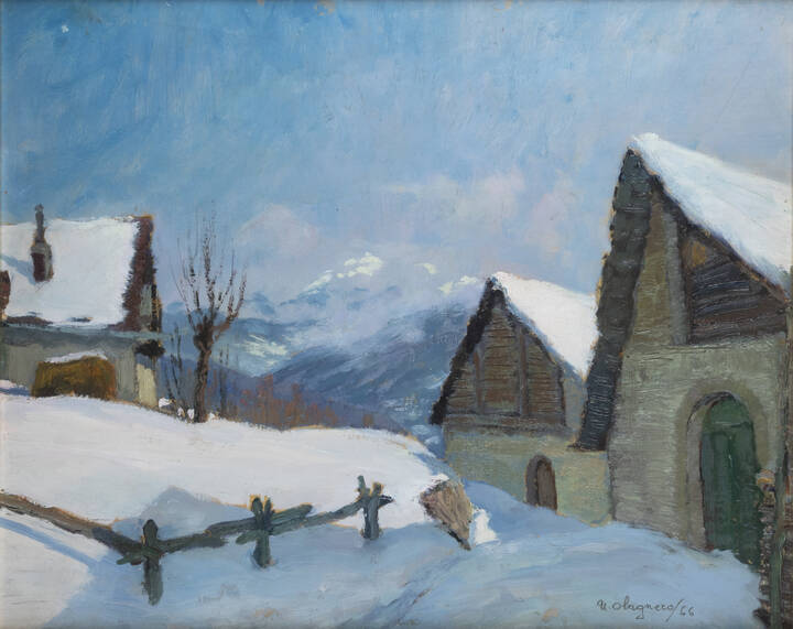 UMBERTO OLAGNERO - 'Le Gleise (Bardonecchia)' 20/3/1966