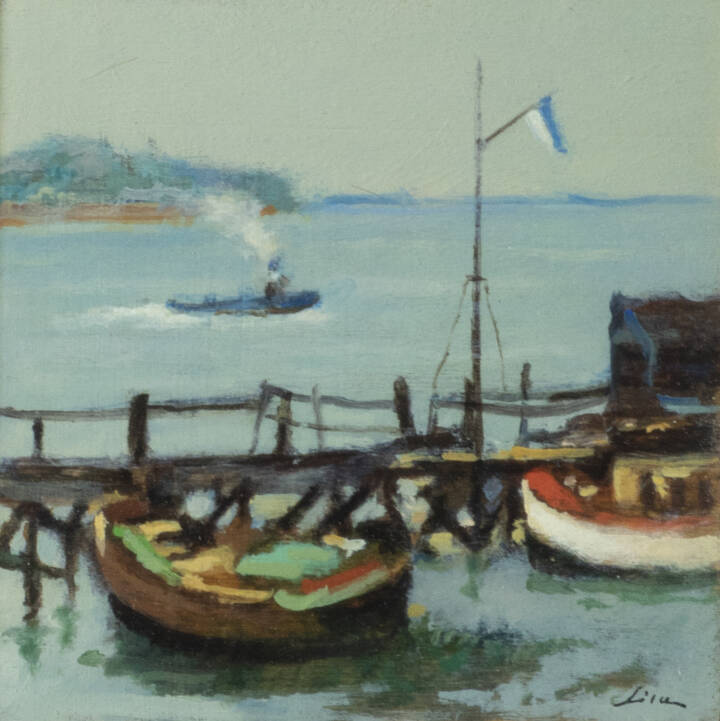 MARIO LISA - 'Paesaggio lacustre' 1976