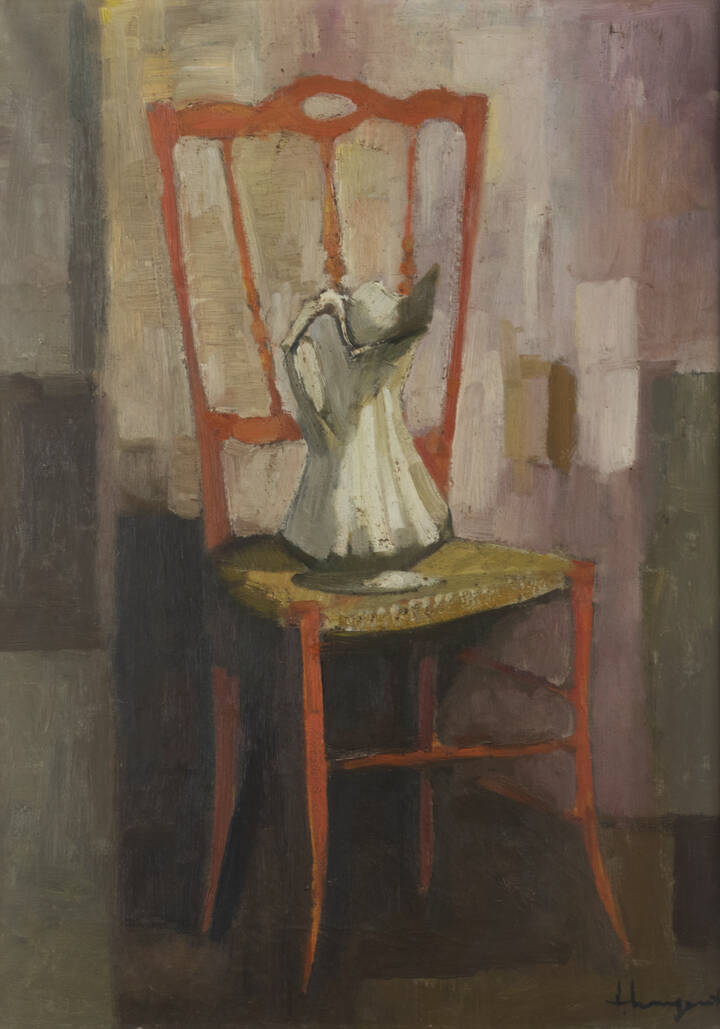 TRENTO LONGARETTI - 'Seggiola rossa con brocca' 1963