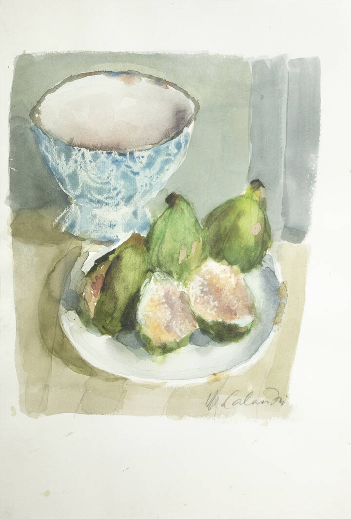 MARIO CALANDRI - 'Fichi con scodella' 1986