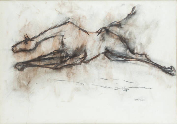 VIRGINIO CIMINAGHI - 'Senza titolo (cavallo in corsa)'