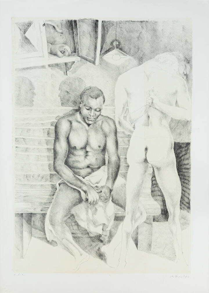 UGO ATTARDI - 'Senza titolo (il bianco e il nero)' 1980