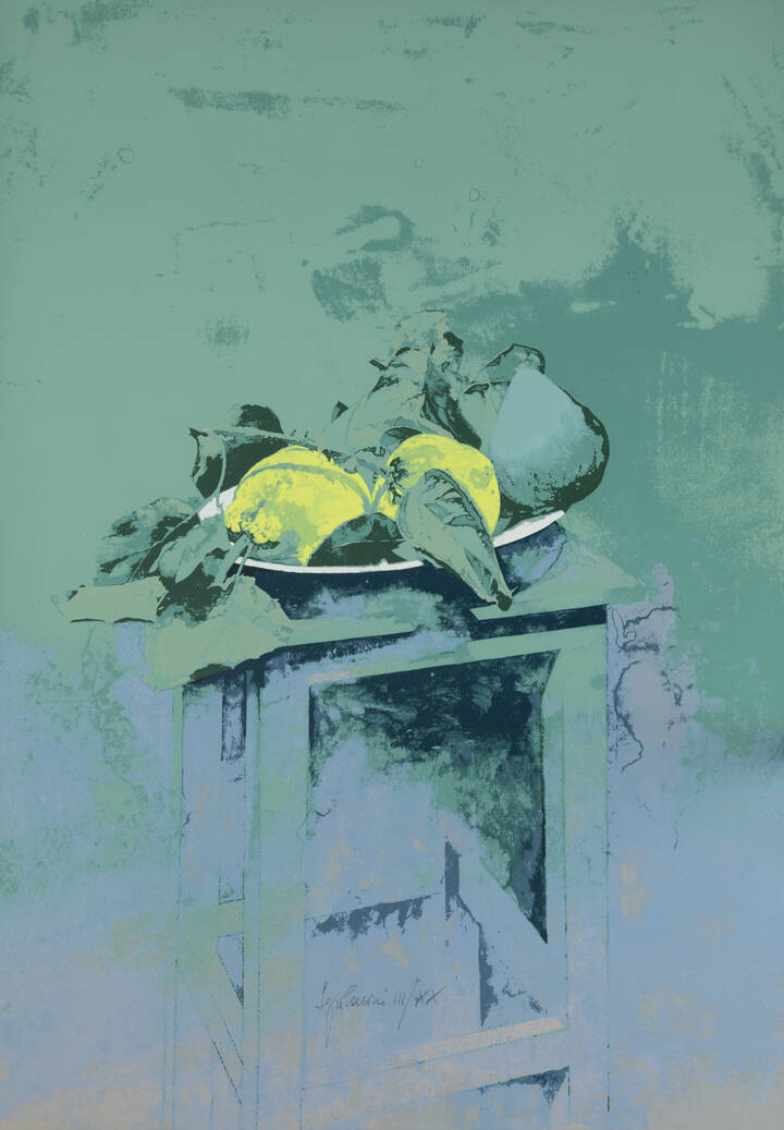 SERGIO SARONI - 'Natura morta con frutta'