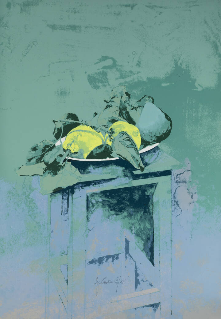 SERGIO SARONI - 'Natura morta con frutta'