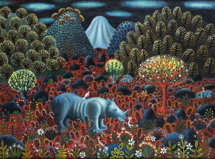 TAMAS GALAMBOS - 'Il giardino del rinoceronte' 1970