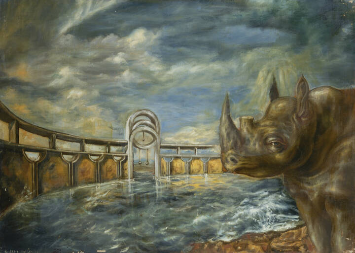 RICCARDO ROSSATI - 'Rinoceronte nelle acque spirituali' 25/8/1993