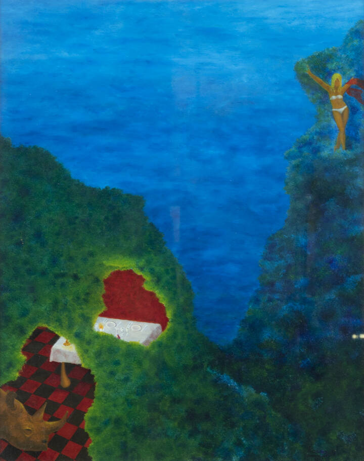 PITTORE NON IDENTIFICATO - 'L'abime' 1971