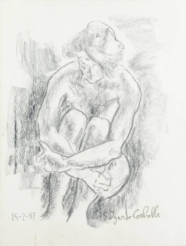 EDGARDO CORBELLI - 'Accovacciata' 24/2/1987