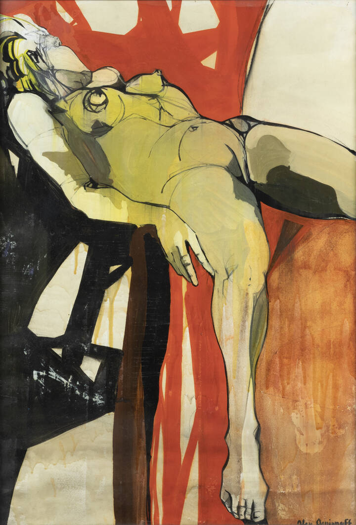 ALEX OGNIANOFF - 'Nudo sdraiato'