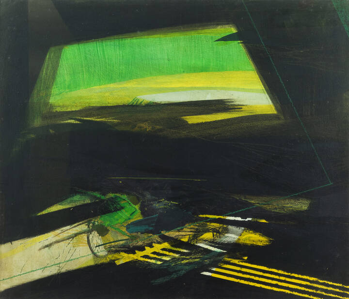 SERGIO SACCOMANDI - 'Piove senza rumore sul prato' ante 1971