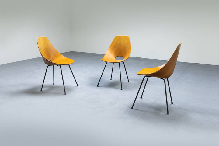 VITTORIO NOBILI - Tre sedie mod. Medea