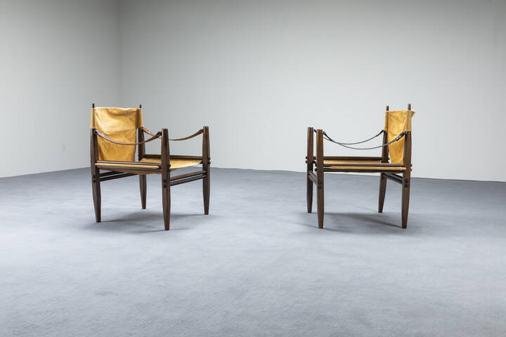 FRANCO LEGLER - Coppia di poltrone mod. Oasis