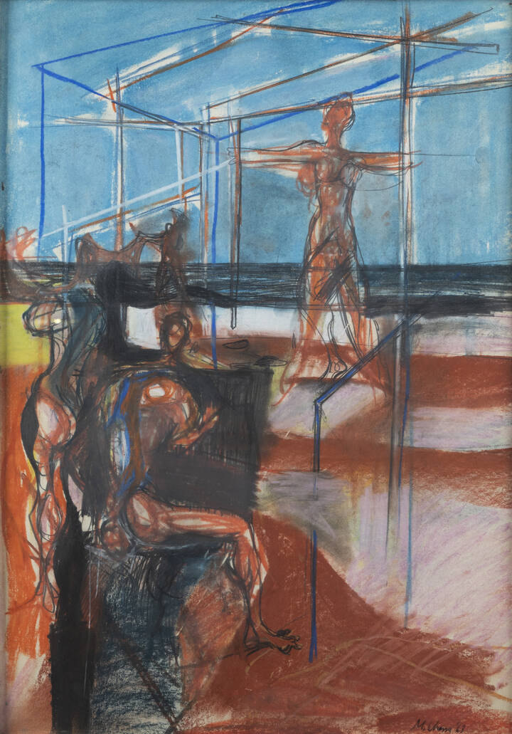 MAURO CHESSA - 'La spiaggia (studio)' 1963