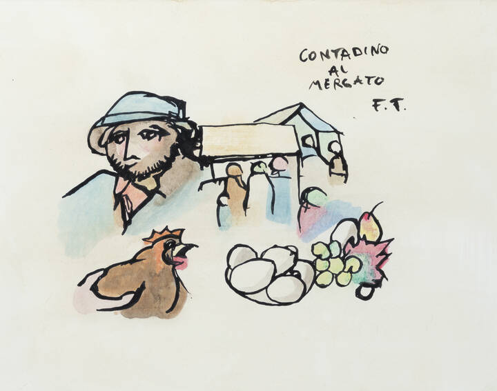 FRANCESCO TABUSSO - 'Contadino al mercato'