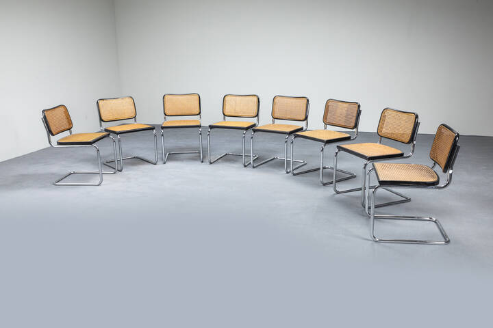 MARCEL BREUER - Otto sedie mod. B32