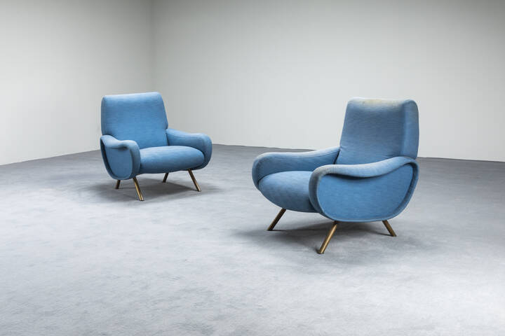 MARCO ZANUSO - Coppia di poltrone mod. Lady